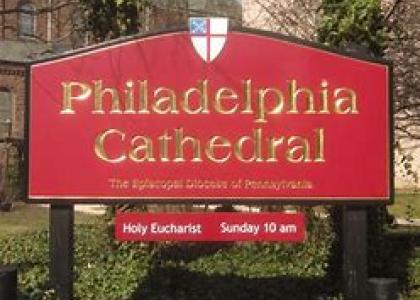 Philadelphia Cathedral sign